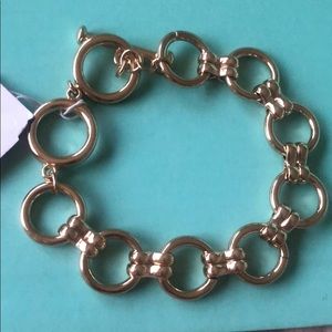 Bella Jack Chain Toggle Gold Tone Bracelet